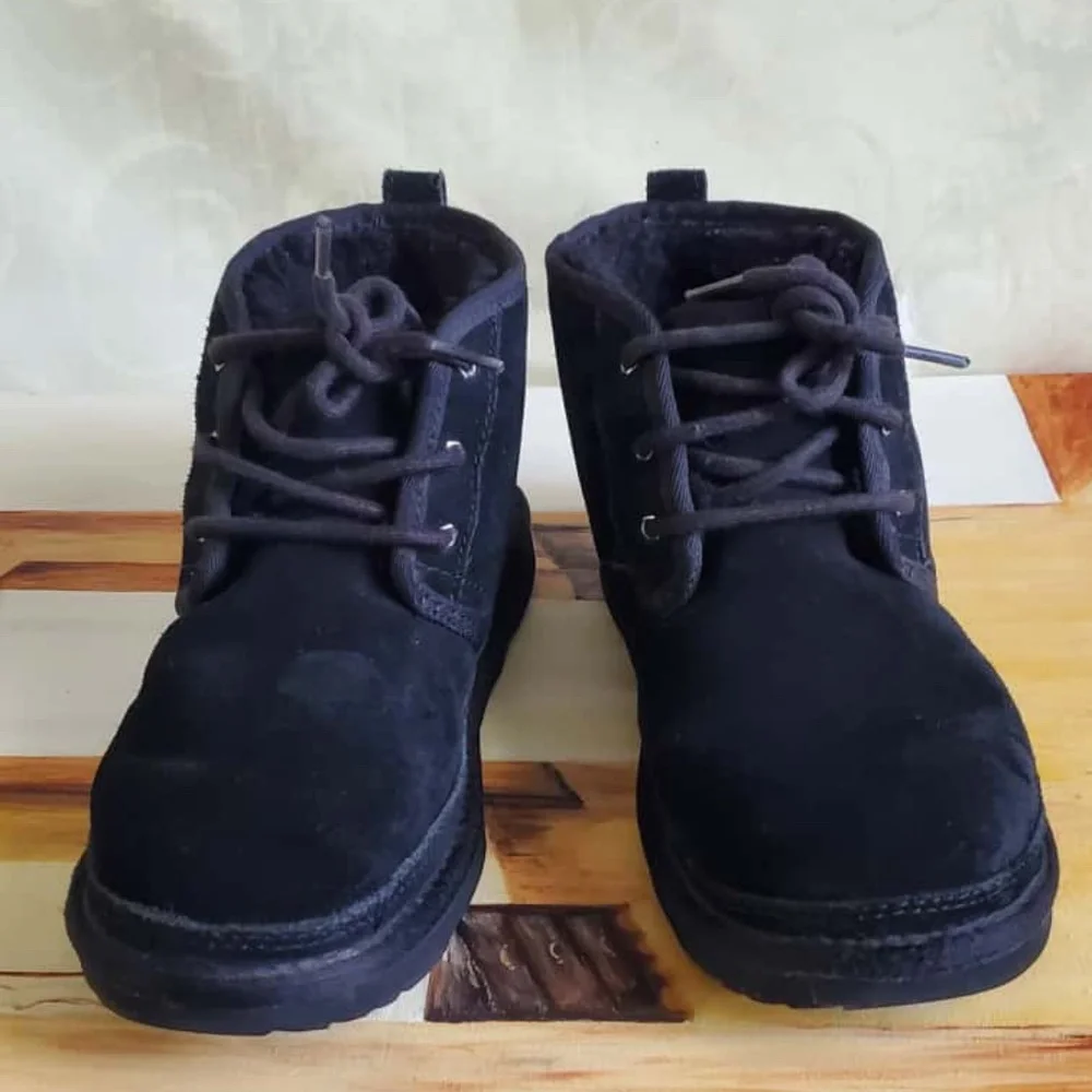 UGG Black Classic Ankle Mini Boots Size 6.